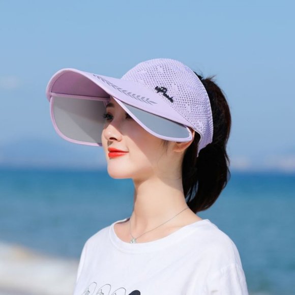 Ladies Knitted Sun Hat Korean Style Cycling Empty Top